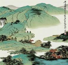 国画工笔山水作品欣赏